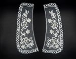 Hand Beaded White,Vintage,Peter Pan Collar | Material for Lace Jewelry,Suits,Shirts,Dresses Qty 1 Pair,Designer Patch,Applique,Sewing Supplies,French Collar Work,DIY Art & Craft - Image 4