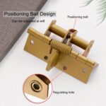 Automatic Door Hinge, Heavy Duty Self-Closing Wooden Door Closer, Hardware Spring Hinge, Automatic Self Closing Door Hinges with Positioning 90 Degrees (Silver) - Image 3