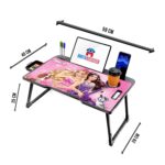 Study Table Bed Table Premium Laptop Table/Foldable and Portable Wooden/Writing Desk for Office/Home/School (Barbee) - Image 5