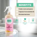 Born Good Plant Based Air freshener Spray for Home And Office, Indian Summer Fragrance, Biodegradable and Non-Toxic - 500 ml - Image 2