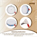 UAPAN Dafli Musical Instrument Dafli/Tambourine 10 inch Hand Percussion Musical Instrument (Blue tambourine) - Image 4