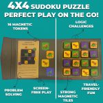 PELIKAS TOYZ Magnetic Sudoku Dino for Kids 4-6 Years - Educational Logic Puzzle Game, Dinosaur Brain Teasers & Travel Toy, STEM Learning Gift for Boys & Girls Age 5, 6, 7 - Image 3