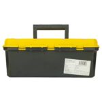 STANLEY 1-71-948 13'' Organized Maestro Heavy-Duty Portable Plastic Essential Toolbox With Clear Top Lid & Removable Tray Compartment For Easy & Convenient Storage,1 Year Warranty,YELLOW,32x13.5x15 cm - Image 3