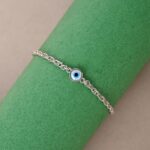 Clara 925 Pure Silver Evil Eye Chain Bracelet, Adjustable, Anti Tarnish Gift for Women and Girls - Image 3