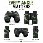 Monex Stationary Kids Camouflage Binoculars 4X Magnification for Boys & Girls | Outdoor Adventure Explorer Toy | Bird Watching, Camping, Hiking & Nature Exploration Educational Gift for Children - Image 8