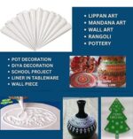 Fevicryl Lippan Mini Art Kit | All-Inclusive DIY Kit with Canvas, Acrylic Colours, Mirror Packet, Mouldit, Brush with 8pc tools and 3 Pc Ceramic cone for Artists & Gifting | Ideal for Age 14 + - Image 6