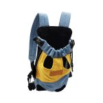 VELURA Pet Cat Carrier Backpack Chest Bag with Shoulder Strap Adjustable for Hiking S Yellow Blue|1 Pet Carrier Backpack| Carriers & Totes| Carriers & Totes| Dog Supplies |Pet Supplies - Image 9