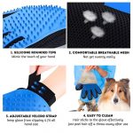 Deshedding Glove for Pet Bathing & Grooming – Soft Rubber pet Hand Gloves Scrubber for Dogs & Cats (Blue) - Image 8