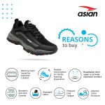 ASIAN Men's Everest-01 Sports Trekking & Hiking,Walking Shoes with Rubber Outsole & Memory Foam Insole Lace-Up Shoes for Men's & Boy's - Image 4
