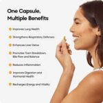 YourHappyLife Liver and lung Detox Supplement for Men & Women | 500mg Milk Thistle & NAC 500mg | Fatty Liver Support with Dandelion & Beetroot | Lung Care with Cordyceps & Licorice | 60 Veg Capsules - Image 4