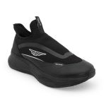 Red Tape Men's Walking Shoes Black Mesh TPU Round Toe Slipon