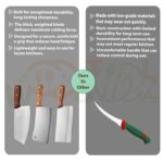 Meat Cleaver Knife, Creative Kitchenware 3Pcs Stainless Steel Kitchen Set Meat Cleaver Chopping Knives Slicing Knife Chef Knives SetProfessional Butcher Chopper Kitchen (Set of 3, G+H+I) - Image 4