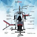 Life Line 3 Station Multi Gym Machine for Home HG 300 Home Gym Machine All in One with Adjustable Bench, Hip Flexor, Dipping |72kg Weight Stack Home Gym Equipment All in One | Free Home Installation - Image 3