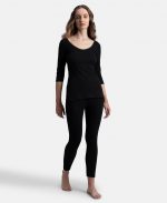 Jockey 2543 Women Super Warmth Super Combed Cotton Rich Brushed Three Quarter Sleeve Thermal Top with StayWarm Technology - Image 6