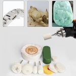 Do It Your Self DIY Crafts Wool Felt Cotton Abrasive Buffing Wheel Kit,Rotary Tool Accesseries with 3mm Shaft,for Polishing Metal Jewelry Jade 1 Set Contain Pcs :- (32) - Image 4