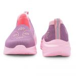 Liberty LEAP7X GLOWSTAR-E Slip-On Sneakers for Women - Peach & Navy Knitted Casual Shoes | Memory Foam Cushioned Insole, Lightweight Slip-On Shoes for Walking, College & Casual Outings - Image 8