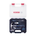 BOSCH 12-Piece Hand Tool Kit for Home | Screwdriver, Plier, Wrench & More | Professional Precision Tools | Ergonomic & Rust-Resistant | Hard Case | Blue