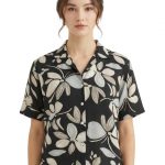 Premium Floral Printed Shirt for Women with Short Sleeves, Ultra-Soft Cotton Blend, Regular Fit Womens Stylish Shirt Casual, Formal, Party, Beach, Summer Wear