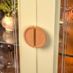 Indian-Shelf 1 Pair Semicircle Natural Wooden Drawer Pulls Unique Half Moon Cabinet Hardware Handles for Door Wardrobe Cupboard Dresser - Image 3