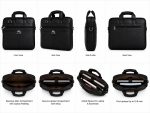 SIRSKA Laptop Bag Brief case in Faux Leather, 15.6 inch | Shoulder Strap Included, Padded Laptop Compartment, Multiple Pockets, Top Carry Handles, Office Messenger Bag - Image 4
