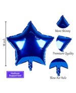Party Propz Birthday Decoration Kit - 41 Pcs,Birthday Decoration Kit for Boys,Husband, Blue Balloons for Birthday Decoration, Foil Balloons, Happy Birthday Banner, Fringe Curtains - Image 7