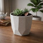 YUCCABE ITALIA SHERA Hexa Plastic Planter Pot for Plants Decorative Flower Pot UV Protected Lightweight Indoor Outdoor Gamla for Home Decor, Balcony, Garden & Living Room (Stone White, 8 INCH - 3 Pcs) - Image 7