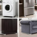 Heavy Duty Washing Machine Trolley Stand with Wheels Adjustable Fridge and Appliance Mover Stand Anti Slip Base Roller Cart for Sofa, Table, Cupboard Use - Image 9