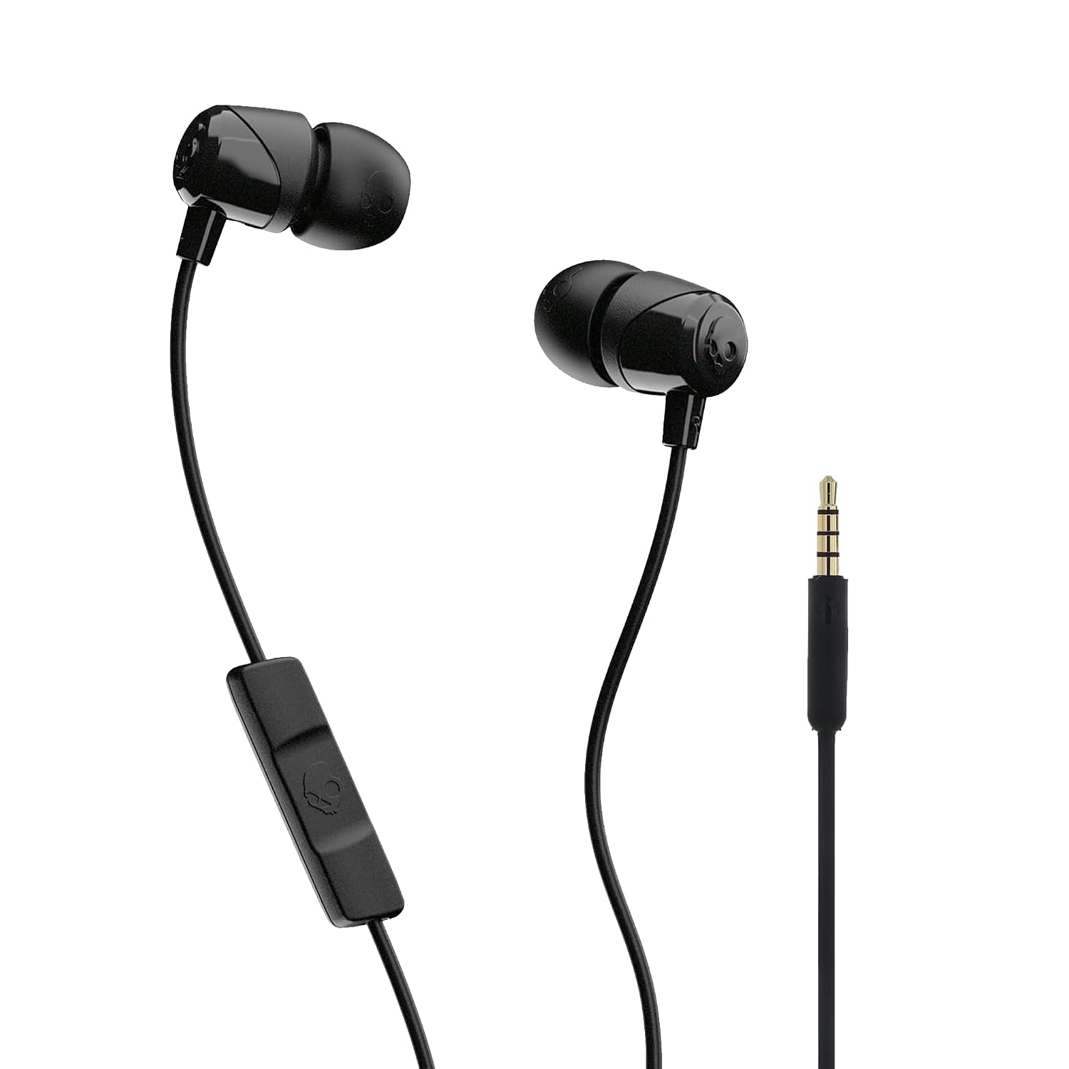 61LCcalOuIL._SL1500_.jpg Skullcandy Jib in-Ear Wired Earbuds with Mic, 3.5mm Jack, Supreme Sound, Noise Isolation, Detachable Cable, Works with Phones, Laptops & PCs (Black) - Image 1
