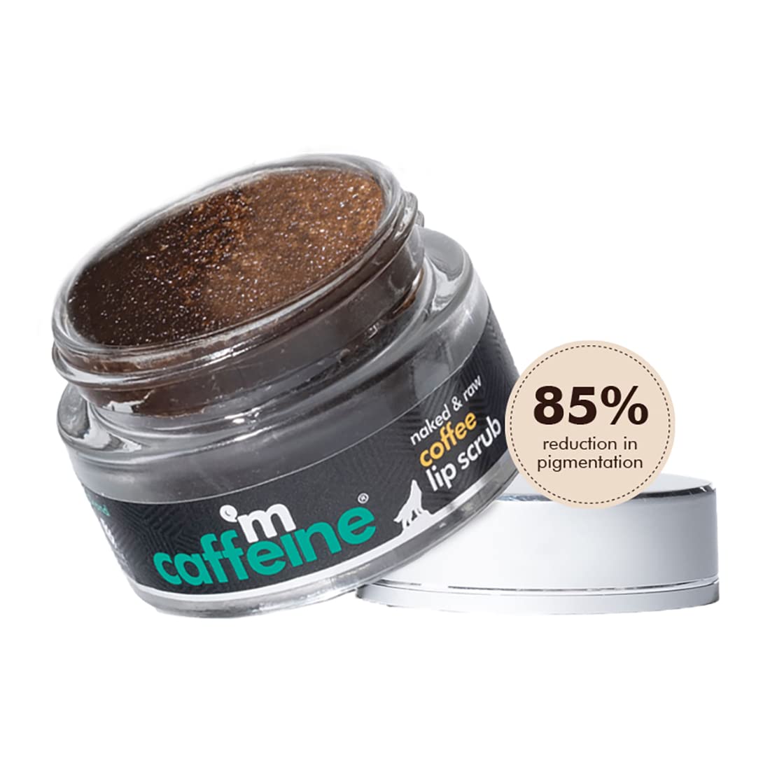 61LDhUEZK7L._SL1100_.jpg mCaffeine Coffee Lip Scrub Balm - 85% Reduction in Dark Lips & Pigmentation | Heals Dry & Chapped Lips | With Natural Sugar, Cold Pressed Coconut Oil & Coffee Scrub | 100% Vegan (12gm) - Image 1