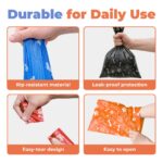 Best Pet Supplies Dog Poop Bags (150 Bags) for Waste Refuse Cleanup, Doggy Roll Replacements for Outdoor Puppy Walking and Travel, Leak Proof and Tear Resistant, Thick Plastic - Image 4