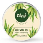 Vilvah Aloe Vera Gel for Face, Skin & Hair | Soothing & Hydrating Gel | Helps Reduce Acne, Calm Irritation & Add Shine to Hair | Lightweight, Hydrating & Non-Sticky Formula | 100ml