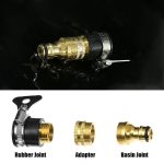 3-in-1 Brass Universal Tap Connector, Quick Connect Water Pipe Adapter, Pipe Connector for Tap 3/4 and 1/2 Inch, Durable and Versatile for Bathroom, Kitchen, Garden, Outdoor, Car Washing - Image 3