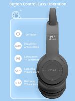 Daemon Cat Ear Headphones, Wireless Bluetooth Over-Ear Kids/Adults with Mic, Multi New Black - Image 3