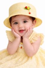 Nephar Baby Girl Floral Bucket Hat | Cute Decorative Sun Hat for Toddlers | Soft Lightweight Summer Cap | Outdoor Travel & Beach Hat for Kids