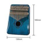 17-Key Kalimba Thumb Piano with Engraved Notes – Solid Wood Musical Instrument for Beginners & Adults – Blue – Easy to Learn, Portable, Ideal Gift for Music Lovers - Image 9