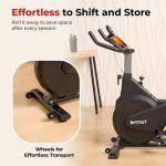 Fitkit by Cult FK7003 Spin Bike with 9Kg Flywheel, Adjustable Brake Pad Resistance & LCD Screen for Fitness at Home Workouts|Max Weight Capacity: 140 kg (Black) - Image 9