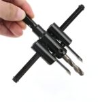Oblivion Hole Saw Cutter – Adjustable Circle Drill Bit Set for Wood & Metal – Black Round Hole Cutter for Drill Machines – DIY Twist Cutting Tool for Woodworking (Hole Saw Cutter (30-120mm)) - Image 9