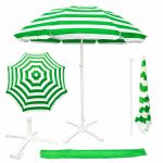 7 Feet Heavy Duty Garden Umbrella Big Size Waterproof UV Protected Wind Resistant Outdoor Use with Stand