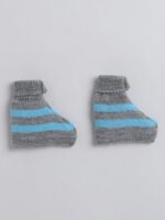 SMAZZ 3-Piece Baby Woolen Winter Set | Soft Knitted V-Neck Sweater, Cap & Socks | Cozy Full Sleeve Cardigan Outfit for Newborn Boys & Girls (0–12 Months) - Image 9