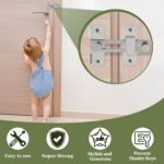 Stainless Steel Flip Latch Door Lock Sliding Barn Door Lock, Safety Gate Latch for Garden, Bathroom, Garage, Coop, Closet, Cabinet & Window – Heavy Duty Bolt Lock Hardware - Image 9