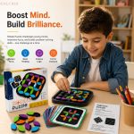 Rotate Puzzle Brain Teaser Board Game with 24 Rotating Pieces, 40 Challenge Cards, Educational STEM Learning Toy, Logic Puzzle for Kids, Teens & Adults, Family Game - Image 6