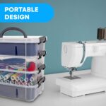 UCRAVO 4-tier Multi-Compartment Craft Storage Organizer Box with Dividers - Perfect for Art, Beads, Sewing Supplies, and Jewelry Making - Plastic Container - Ideal Hobby Organizer (MultiColor) - Image 3