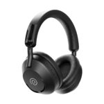 pTron Studio Ultima w/ 60Hrs Playtime, Dual Device Pairing, 40mm Drivers, Custom EQ, Mobile App, Wireless Over Ear Headphones w/HD Mic & TruTalk AI-ENC Calls, BTv5.4 & Type-C Charging (Jet Black)