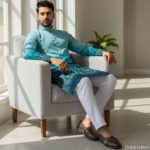 Trustous Men’s Traditional Kurta for Men | Ethnic Wear Kurta for Festive, Wedding & Casual Occasion | Stylish Regular Fit Kurta for Men - Image 3