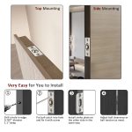 JQK Closet Door Ball Catch Hardware, Stainless Steel Catch Adjustable with Strike Plate, Brushed Satin Finish 2 Pack, HBC100-P2 - Image 3