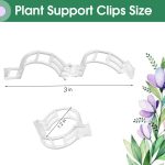 Trellis Clips for Climbing Plants Outdoor,Plant Support Clips Reusable Garden Clips,Tomato Clips, Plastic Trellis Clips,Garden Plant Clips to Grow Upright Makes Plants (50, White) - Image 2