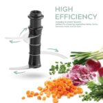 Push Chopper for Kitchen Use 6 Blade Manual Vegetable Cutter Hand Press Food Chopper for Onion Garlic Tomato Potato Ginger Salad Fruit Kitchen Tools (800 ML) - Image 8