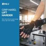 Hykes Gym Gloves for Men Workout Unisex Hand Gloves for Gym for Men & Women with Wrist Support for Weightlifting, Workout Comfortable Fit Bike Riding, Cycling Handgloves - Powerhold - Image 2