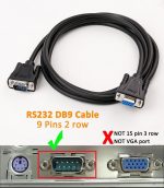 DTECH DB9 RS232 Serial Cable Male to Female Null Modem Cord Full Handshaking 7 Wire Crossover for Data Communication Computer Switch Router (3M)