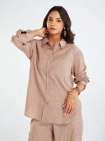 Amazon Brand - Anarva Women's Pure Cotton Kurta Set | Relaxed Fit Shirt & Palazzo Pants | Soft and Breathable | Summer Kurta Sets for Women | Daily Office Casual Western Vacation Travel Wear - Image 5